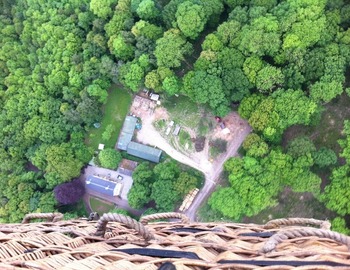 Maison du garde du bois de Maroeuil vu du ciel par magiC balloOns.